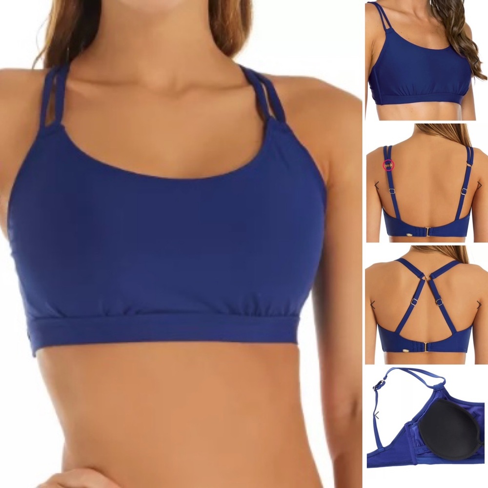 Women's Blue Bikini Top